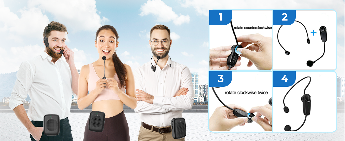 Detachable headset microphone