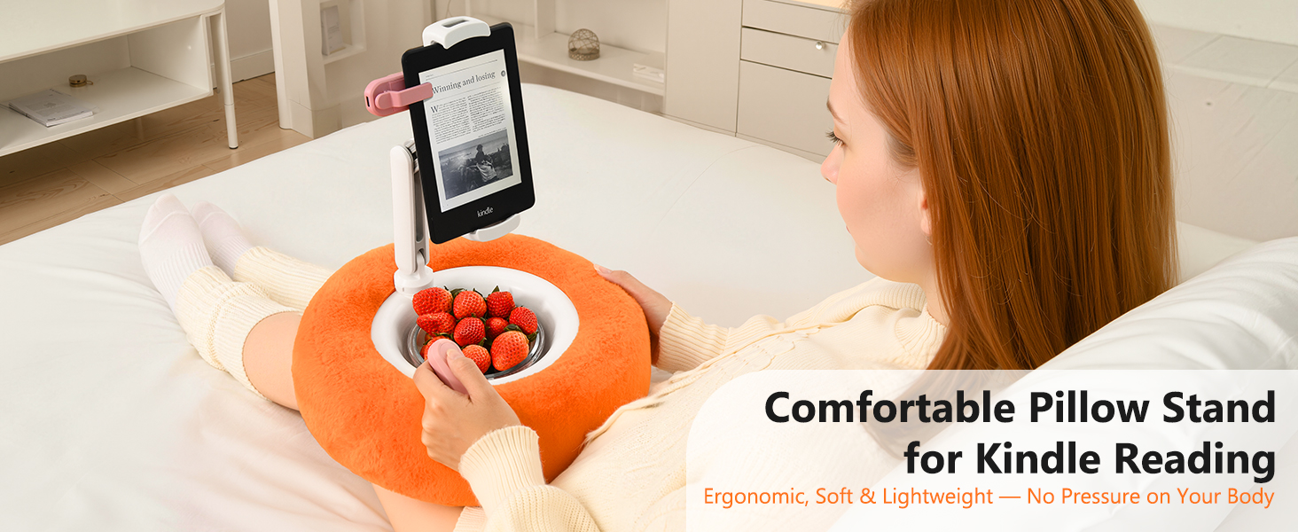 Tablet Pillow Stand for Bed, Compatible with 4.7&amp;amp;#34;-13&amp;amp;#34; Tablet/Kindle
