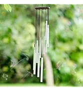 Outside Small Wind Chimes Outdoor Chime with 12 Tuned Tubes Suitable Outdoor Garden Decor Patio B...