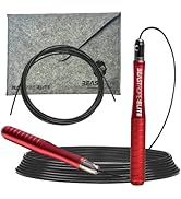 Beast Gear Jump Rope for Men and Women - Built for Speed, Premium Aluminium Jumping Rope for Adva...