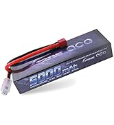 Gens ace 2S 7.4V 5000mAh 50C LiPo Battery Pack HardCase with T Plug for RC Car