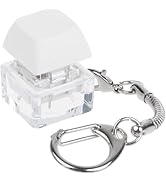 Keyboard Fidget Keychain, Light Up Decompression Finger Keyboard, Stress Relief Finger Keyboard K...