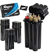 (4 Pack) King Size Pre-roll Cone Holder Case, 4-Hole Cigarette Case for Regular Size with Lighter...