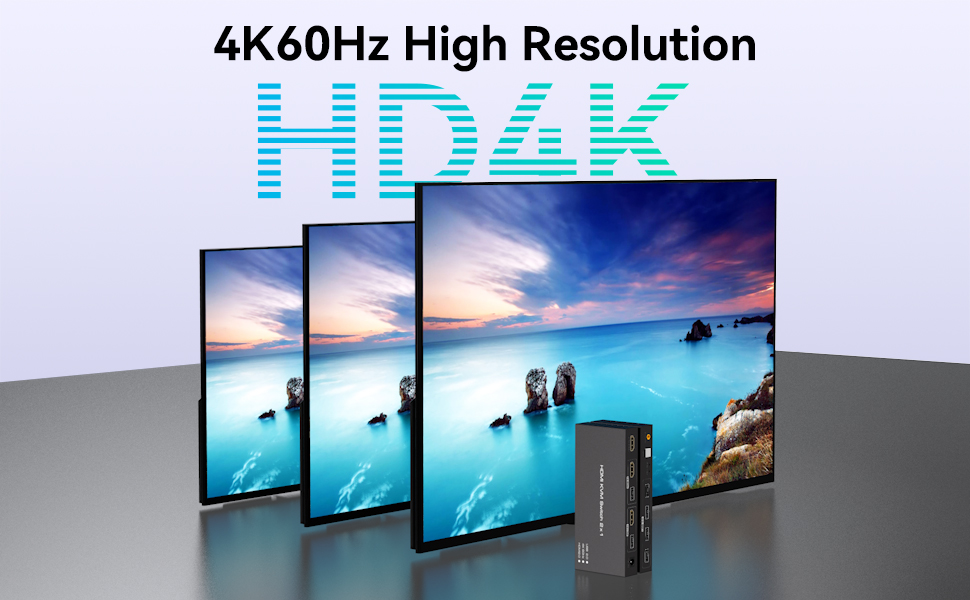 HDMI KVM Switch 1 Monitors 2 Computers