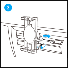 cd slot tablet holder
