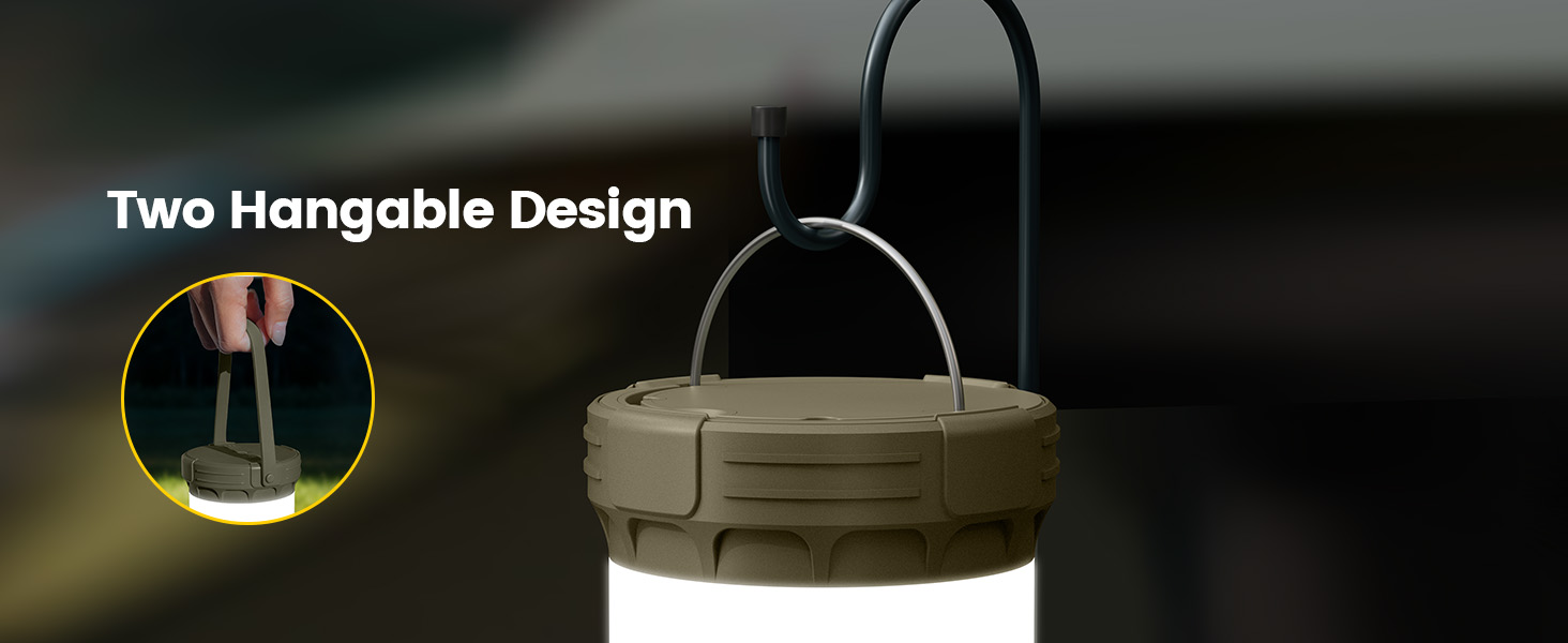 top handle and bottom hook