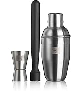 Vacu Vin Cocktail Set - 3 Essential Tools for Bartending Kit - Mixologists and Home Bar Enthusias...