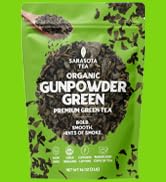 Organic Gunpowder Green Loose Leaf Tea | 100% USDA Organic Chinese Green Tea | Premium Grade | Bo...