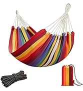JoyView Brazilian Hammock for Single Preson Portable Hammock with Hanging Ropes &amp; Carry Bag Large...