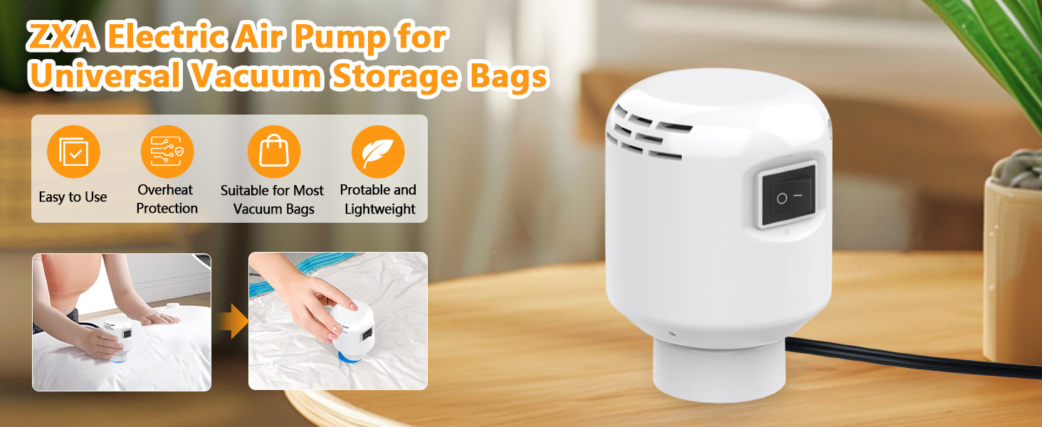 electric pump for vacuum storage bags