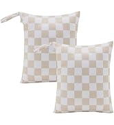 Ohocut Checkered Waterproof Wet Bag for Baby Essentials, Travel &amp; Active Lifestyle, Aesthetic Tre...