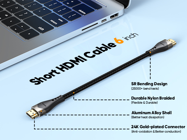 6 inch hdmi cable