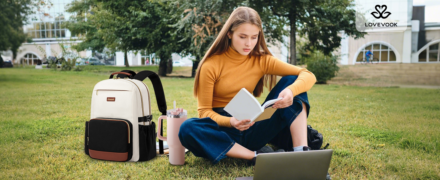 lovevook laptop bag for women backpack for traveling on airplane