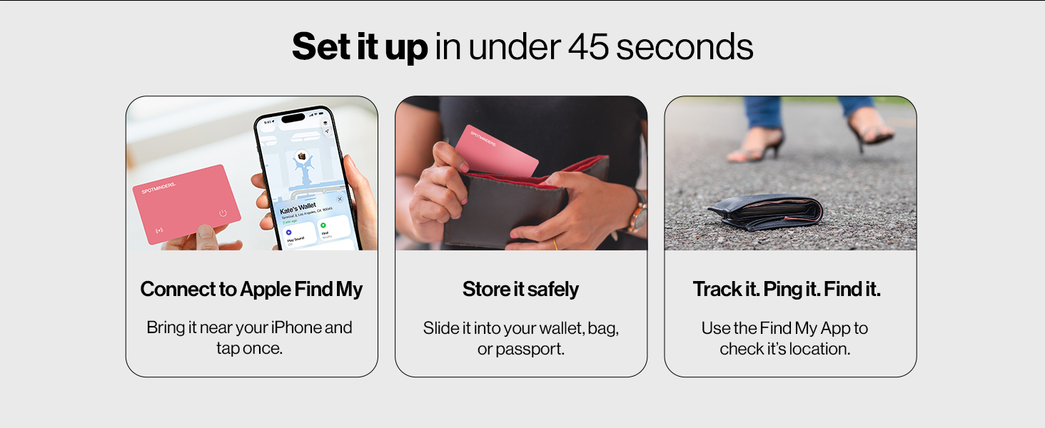 Set it up in under 45 seconds