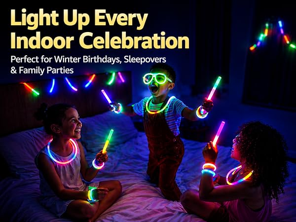 light up indoor celebration winter birthdays sleepover family parties