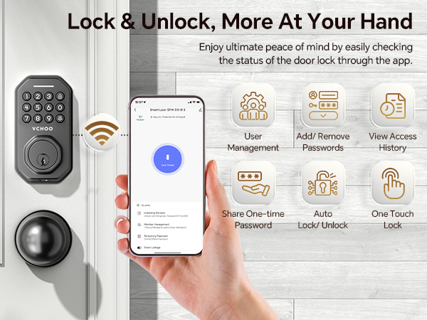 VCHOO Keyless Entry Door Lock