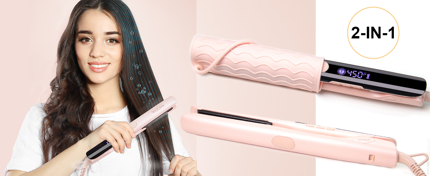 Flat Iron Curling Iron in One