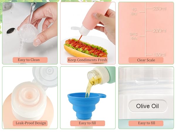 Condiment Squeeze Bottles