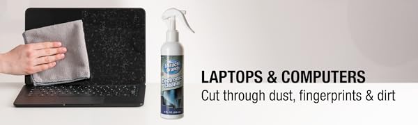 Clean laptops, computers, even keyboards with Miracle Brands Electronics Cleaner kit with Microfiber