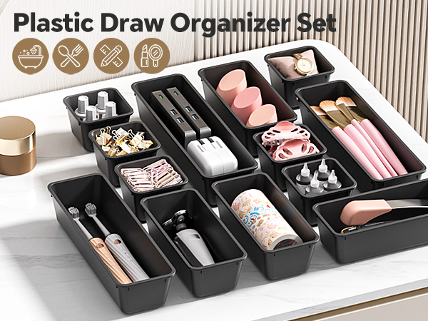 bathroom drawer organizer trays
