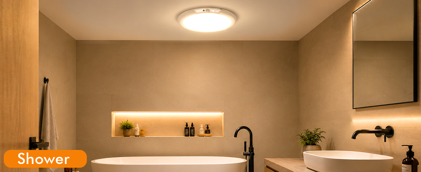 Rechargeable Ceiling Light, Magnetic Wireless Motion Sensor Ceiling Light, Wireless Battery Operated