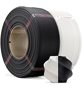 MarsWork 2kg Black &amp; White PLA Matte Refill Filament Bundle for Reusable Spools, 1.75mm Spool-Les...