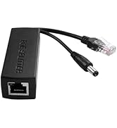 TIENFOKOTA POE Splitter 48V to 12V Power Over Ethernet Splitter, DC 5.5x2.1mm, IEEE 802.3Af/at St...