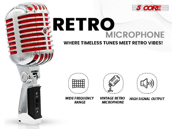 RTRO MIC CH RED