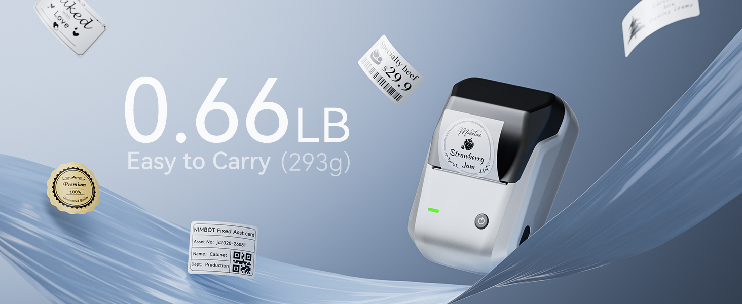 niimbot b1 label maker machine with tape