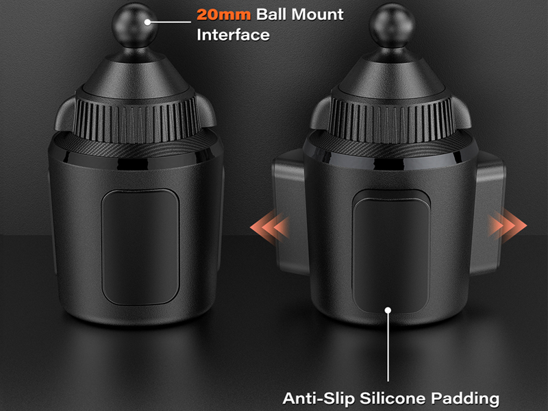 fits round car cup holders