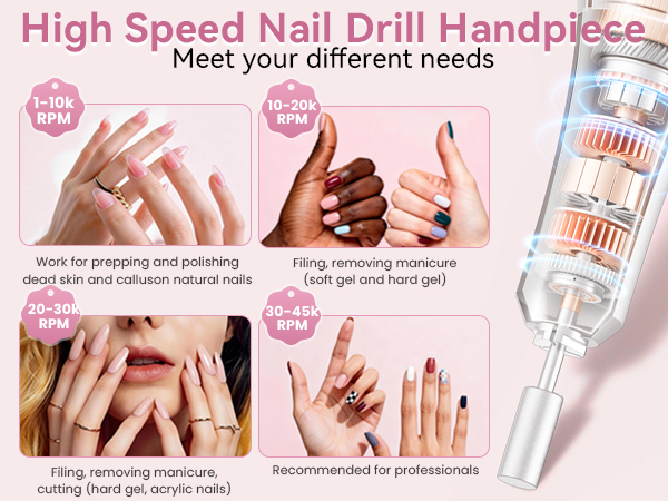 rechargeable nail drill