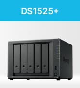 Synology DS1525+ Video Editing &amp; Production Server - Scale to 300TB, 10GbE Ready &amp; Multi-User Wor...