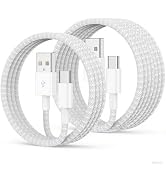 Car Carplay Cable for iPhone 17 16 15 Pro Max, 2Pack [6FT+10FT] Long USB A to USB C Cable Fast Ch...