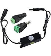 RGBZONE DC 6V-24V Mini 5A PIR Infrared Motion Sensor Detector Switch for LED Strip + Female Male ...