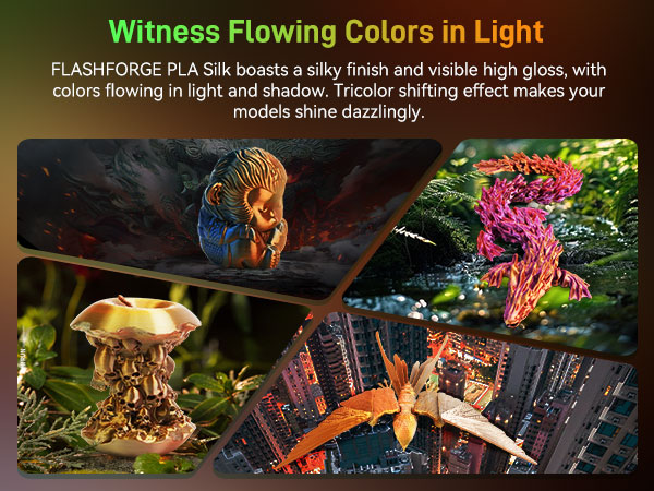 Witness Flowing Colors in Light 