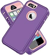 iPhone 5S Case, iPhone SE 2016 Case ACAGET iPhone 5 Case Heavy Duty Protective Armor Shock-Absorb...
