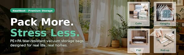 Pack more, stress less. 4 options for all your items