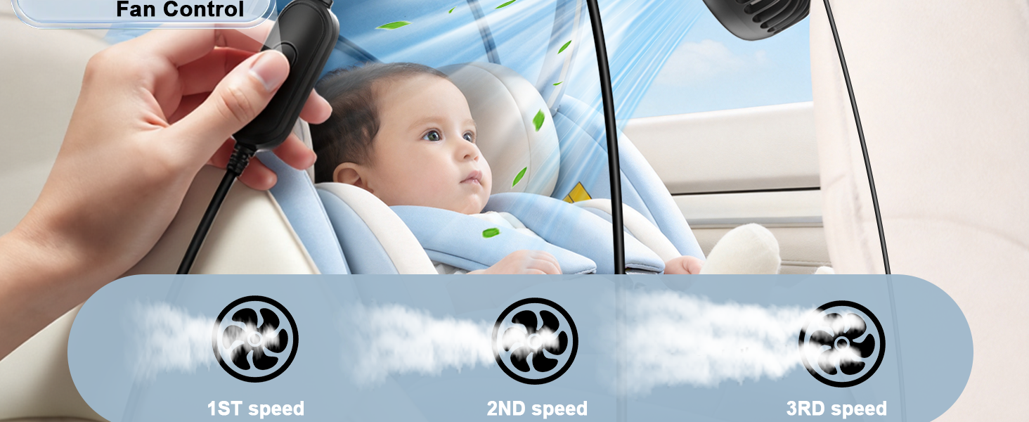 adjustable fan for car