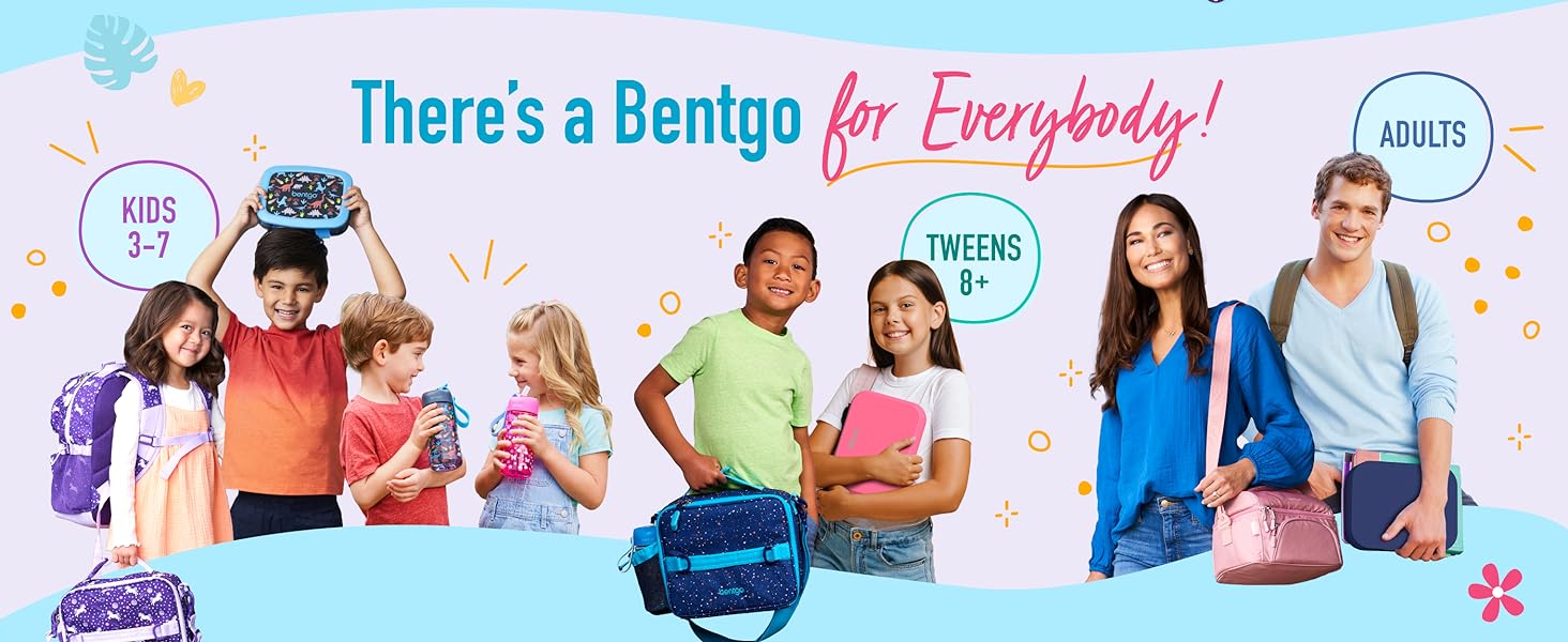 bentgo for everybody everyone all ages kids children tweens teens young adults parents grandparents