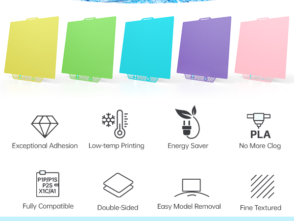BIQU CryoGrip Glacier build plate for Bambu Lab printers