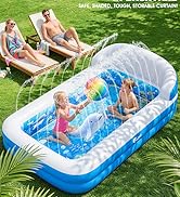 inflatable pool with sprinkler