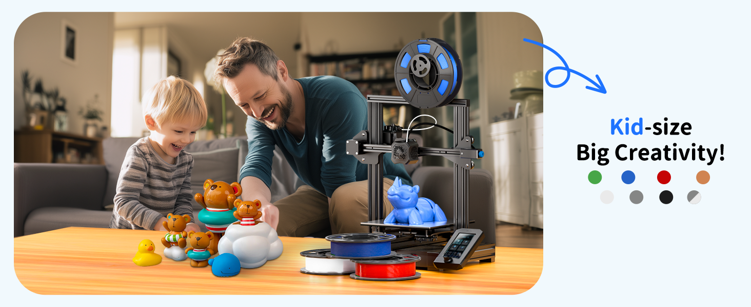 creality 1.75mm 3d printing filament petg 1kg black