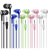 Factorymall Bulk Earbuds Headphones 10 Pack Multi Colored for School Classroom Students Kids Chil...