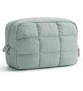 Narwey Puffer Travel Makeup Bag for Women Girl, Quilted Puffy Cosmetic Bag Make Up Bag Organizer,...