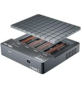 MAIWO 4 Bay M.2 NVMe SSD Enclosure with USB4 Port with SoftRAID with Cooling Fan, Support 1-to-3 ...