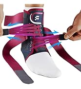 Fitomo Ankle Brace for Women with Quick Lace Up, Adjustable Figure 8 Compression Support for Achi...