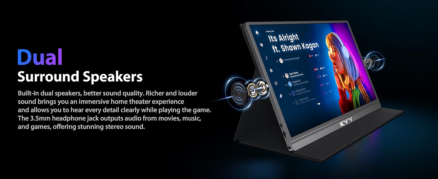 KYY portable hdmi monitor