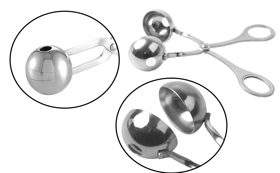 2 Pack Meat Baller Stainless Steel Meatball Scoop