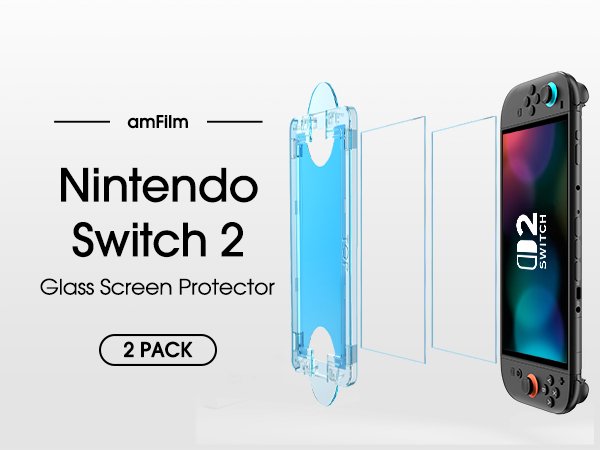 Nintendo Switch 2 Screen Protector Tempered Glass 2025