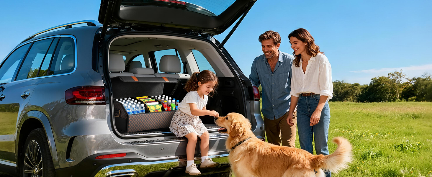 Trunk Leather Storage Box with Magnetic Lid